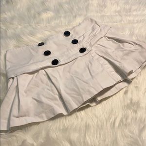 VENUS white sailor skort